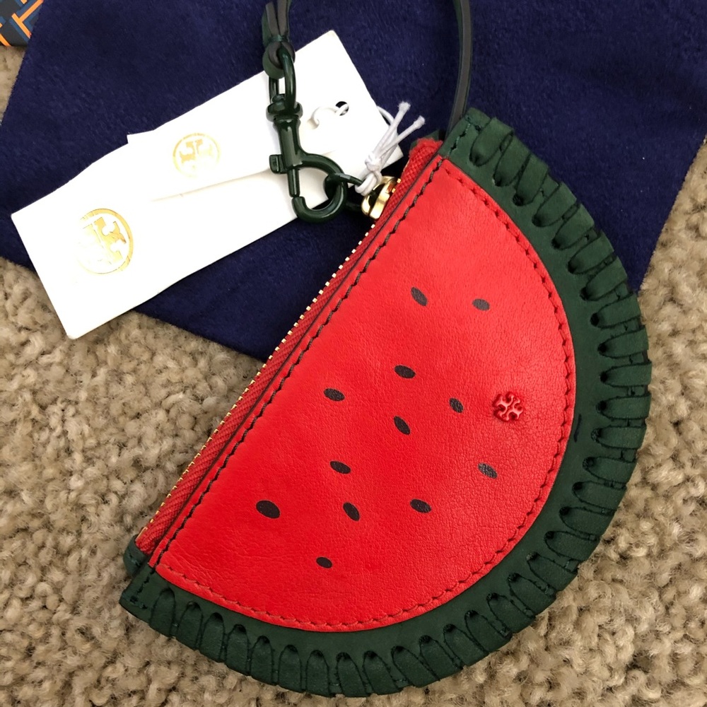 NWT Tory Burch watermelon ๐ leather pouch - Picture 5 of 7
